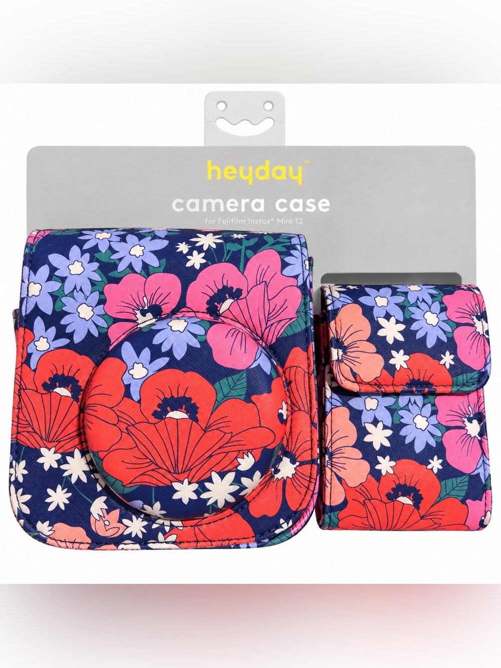 Heyday Floral Camera Case for Fujifilm Instax Mini 12 Crossbody Case & Pouch